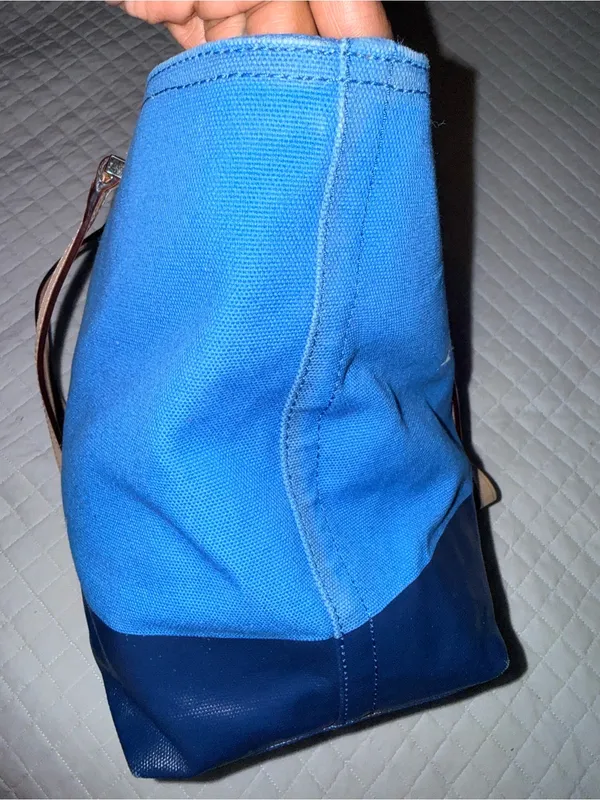 Kate Spade Francis Lott Street Tote Azure/Navy Blue - Image 8