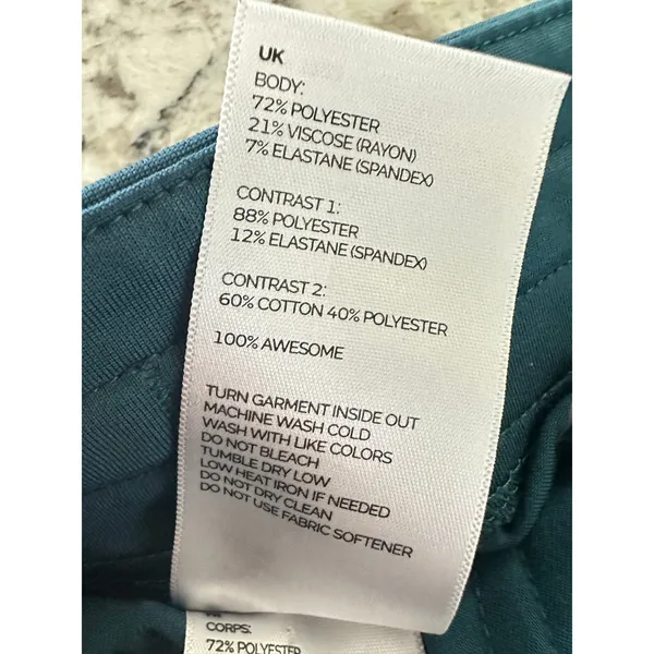 FIGS Zamora High-Rise Jogger Scrub Pant Caribbean Blue size XS/P - Image 10