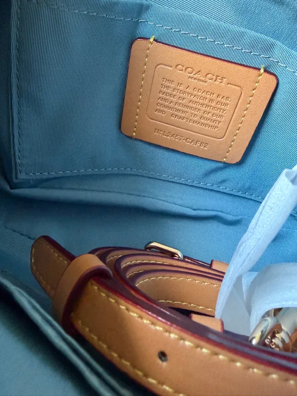 Coach Teri Denim Canvas Shoulder Bag  - Image 6