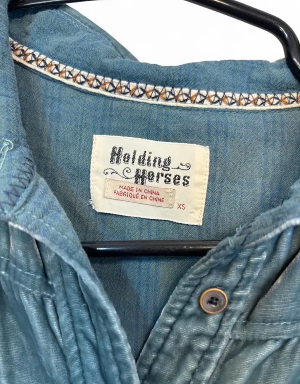 Holding Horses Anthropologie Long Sleeve Button Front Shirt Women's - Image 3