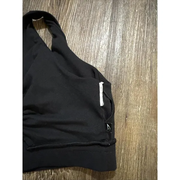 Gymshark Whitney Simmons Blk Quiet‎ Luxury Minimalist Athleisure Mesh Sports Bra - Image 4
