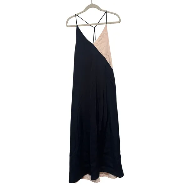 Zara Satin Slip Dress with Tie Back XS - Image 3
