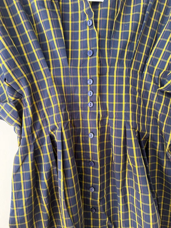 Anthropologie The Tobie Plaid Mini Shirt Dress by Exquise, Size LP - Image 11