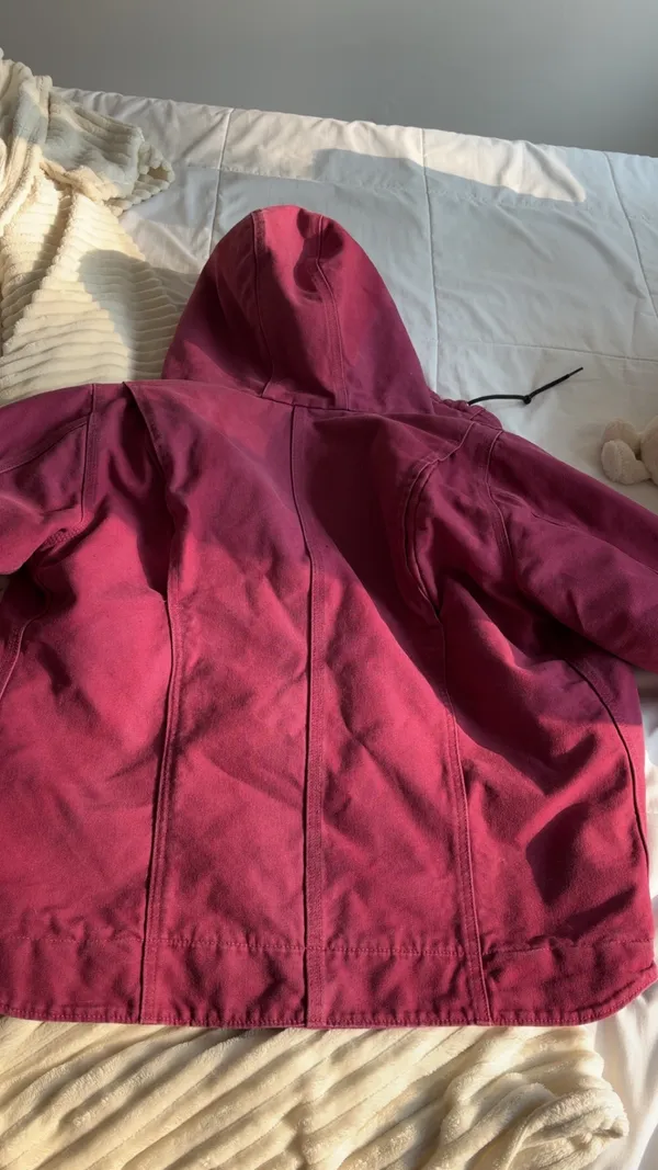 burgundy vintage carhartt jacket - Image 5