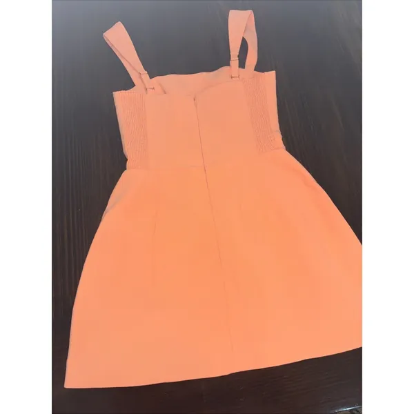 AMANDA UPRICHARD Bethany Skort Romper In Bright Orange Guava Size XS (0-2), $260 - Image 7