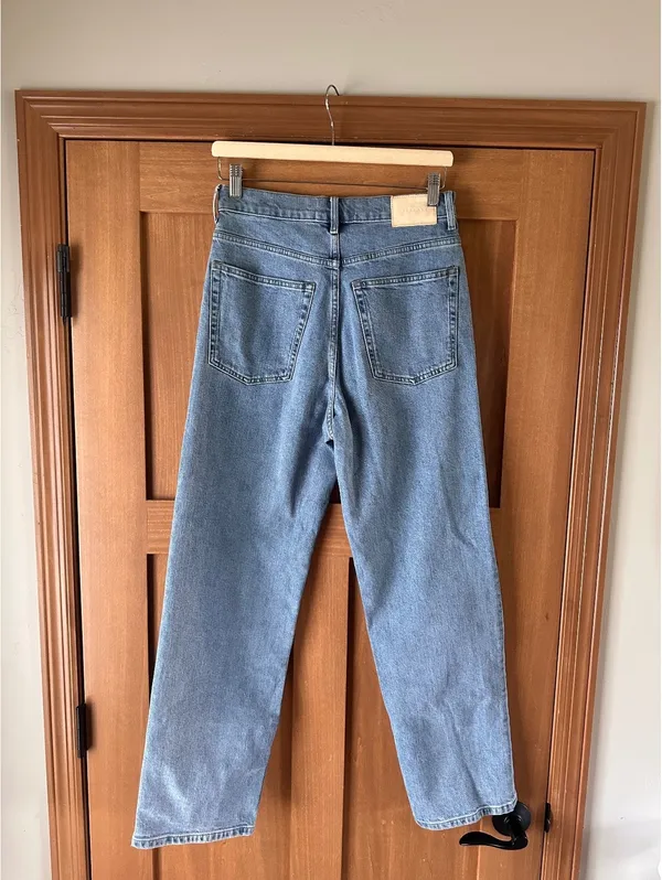 Everlane The Way High Jean Straight Organic Cotton Light Wash Women’s size 27 R - Image 5
