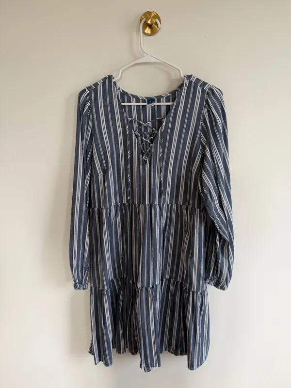 Old Navy Striped Dress Navy - Image 2