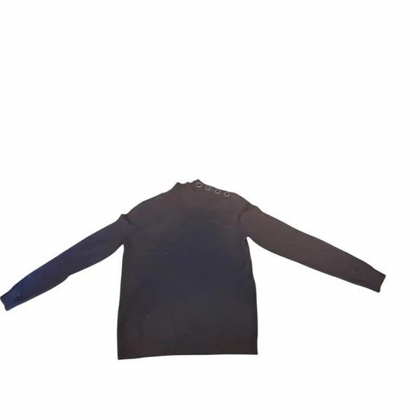 Sezane Jacob Jumper Black 100% Merino Wool Size XS Winter Sweater Italy Sézane - Image 7