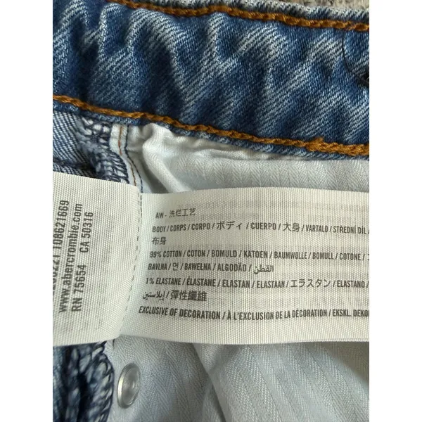 Abercrombie & Fitch Curve Love Vintage Flare High Rise Split Hem Jeans Size 33 - Image 8