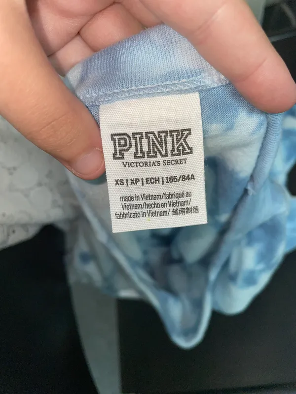 PINK Victoria’s Secret Tie Dye Logo Long Sleeve Tee - Image 3