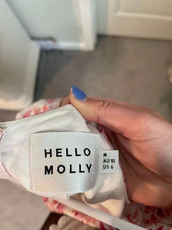 Hello Molly Sweetest Kind Dress Pink Floral Cut Out Mini Dress - Image 5