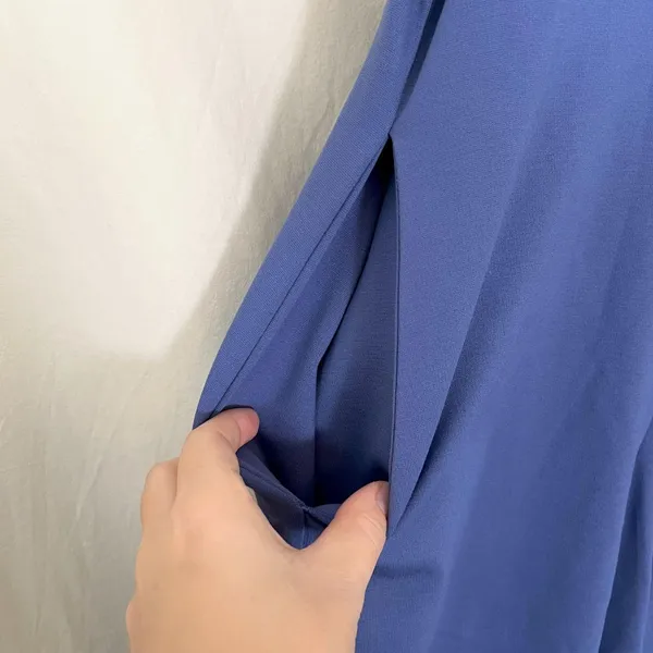 NWT Montgomery Post Blue Sleeveless Button Front A-Line Dress 3X - Image 4