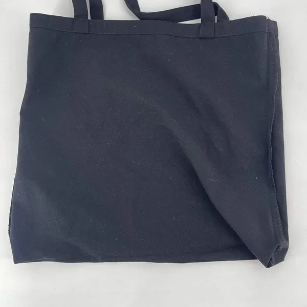 Reformation Canvas Shopping Tote Bag‎ Womens OS Black Everyday Carryall Eco Bag - Image 7