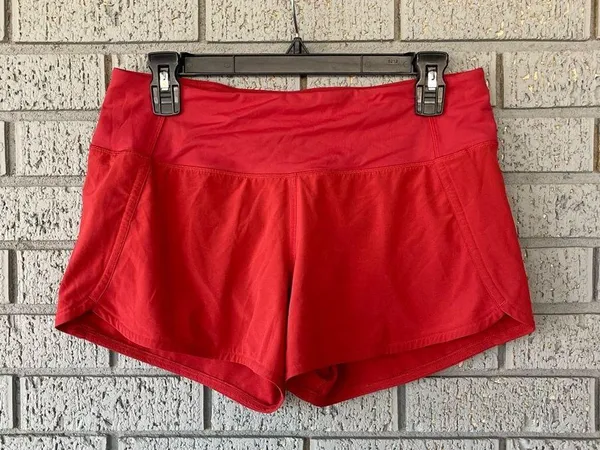 Lululemon Run Times Short II *4" Persian Red Size 6 - Image 5