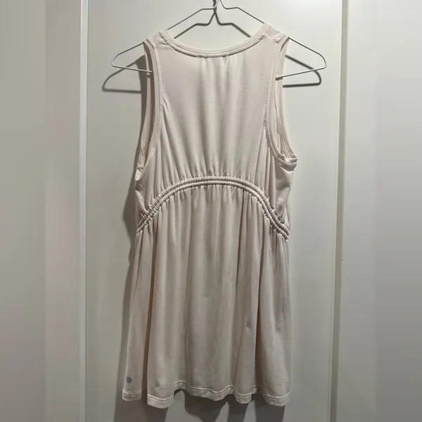 Athleta Air Out Cinch Tank‎ In Off White Size S - Image 2