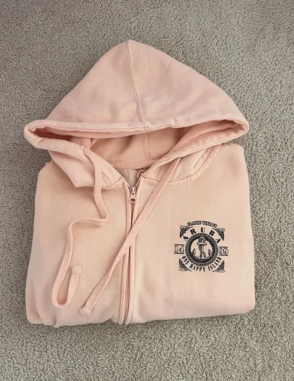 Zip Up hoodie Pink Size L - Image 2