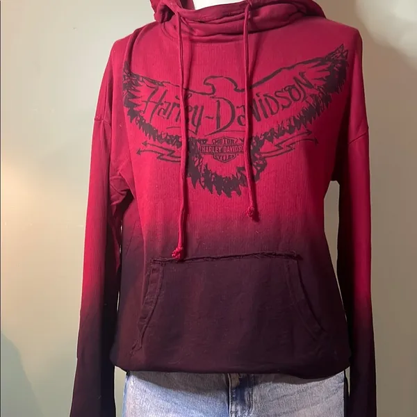 Harley-Davidson Red‎ and Black Hoodie - Image 4