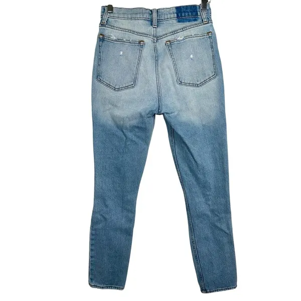 Abercrombie & Fitch The Skinny High Rise Blue Denim Distressed Jeans Size 26 2 R - Image 2