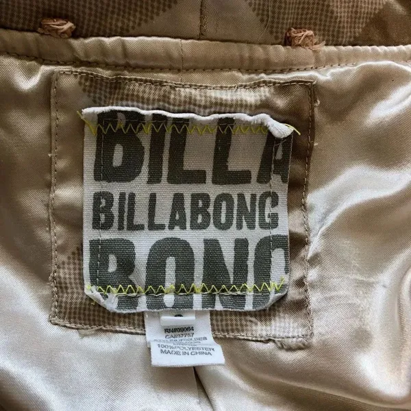 Billabong Women’s Double Breasted Coat, Hooded in Cream, Size Small - Image 9
