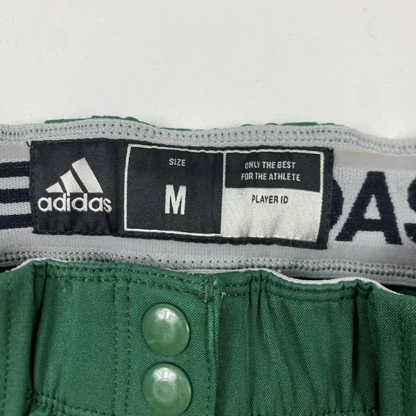 Adidas Pants Womens Medium Green‎ Softball Fastpitch Piped Elastic Player Issued - Image 6