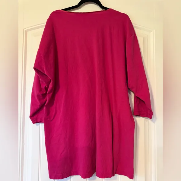 Victoria’s Secret Vintage Embroidered Pink‎ Sleep Shirt - Image 4
