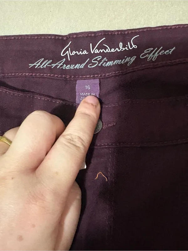Gloria Vanderbilt Plum Straight-Leg Corduroy Pants - Image 5