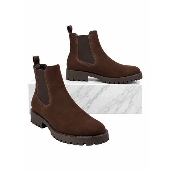 Thursday Boot Company Legend Nubuck Leather Chelsea Boots Truffle Size 8 - Image 4