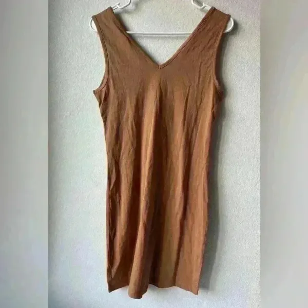 Vero Moda‎ NWT Women’s Short Sleeveless Brown Dress Size S - Image 3