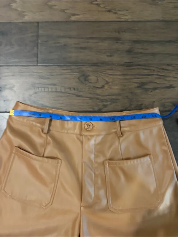 New With Tags Avara Ankle Length Faux Leather Pants Sz M - Image 5
