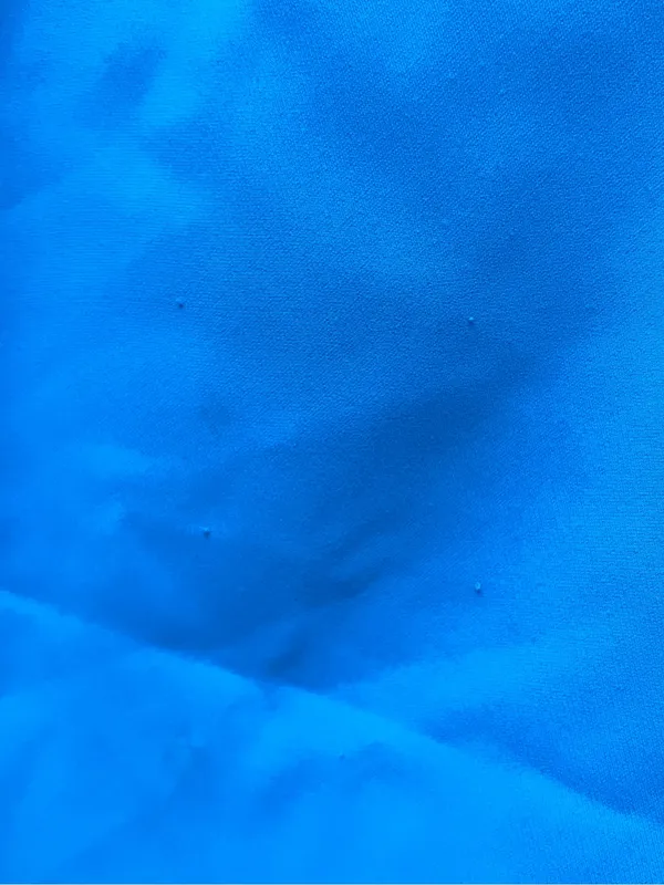 Amanda Uprichard Turquoise Blue Ruffle Shoulder V-Neck Mini Dress - Image 3