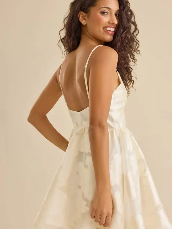 Altar'd State Novalee Satin Mini Dress - Image 5