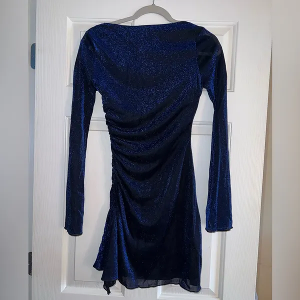 Princess Polly Donelli Long Sleeve Mini Dress in Navy Size 6 New with tags - Image 9