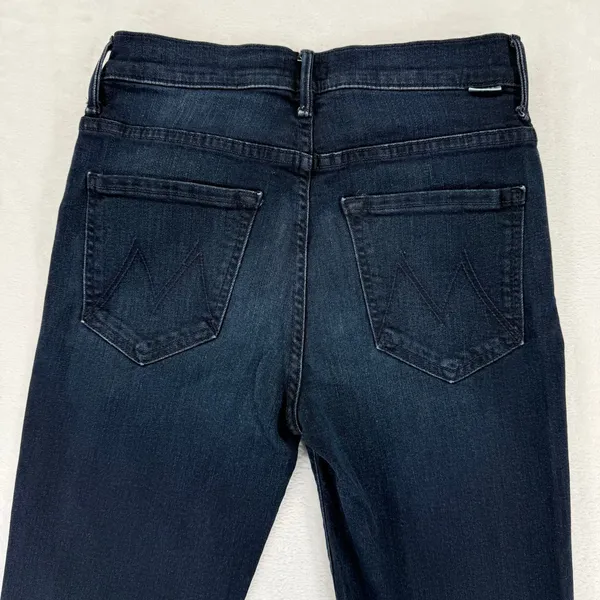 Mother Insider Crop Two Step Fray Jeans Hey Good‎ Lookin Dark Wash Step Hem 26 - Image 12