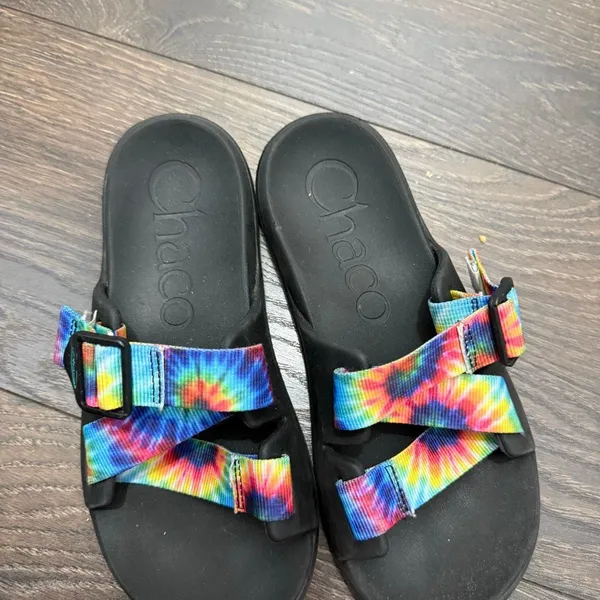 Chaco Women’s 7 Tie Dye Chillo Slide Sandals - Image 2