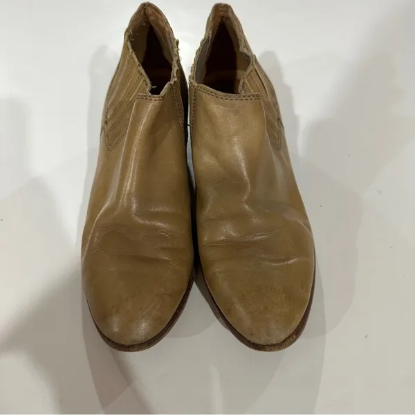 Madewell Spencer Taupe Chelsea Slip On Leather Ankle Boots Size‎ 8.5 - Image 2