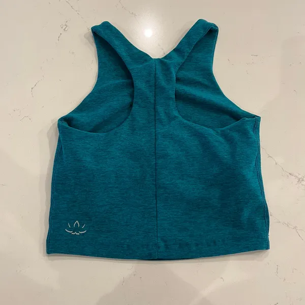 Beyond Yoga Focus Cropped Tank Blue Green Spacedye In XS‎ - Image 2