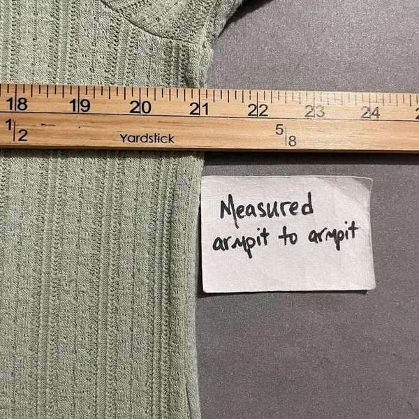 Maurices Cardigan Size XL Pastel Green Sweater Lagenlook Artsy Longline Pockets - Image 9