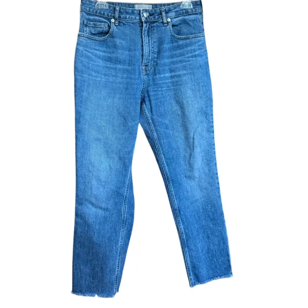 Everlane The Curvy Cheeky Raw Hem Crop‎ Jeans Sz 30 - Image 5