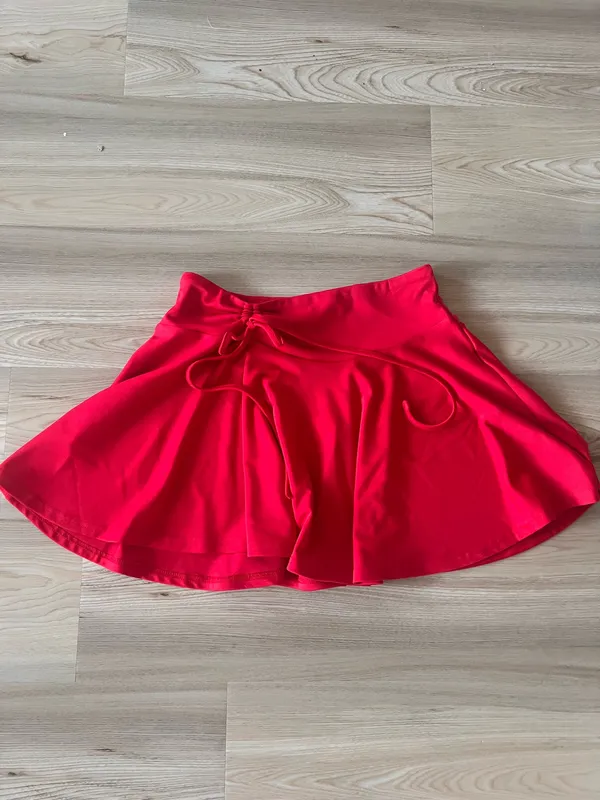 Avidlove Mini Skirt for Women Pleated Drawstring High Waist Skater Skirt - Image 5