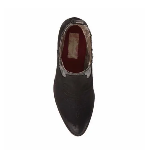 Band of‎ Gypsies Women's Borderline Micro Western Booties Black Pewter 6 $125 - Image 7