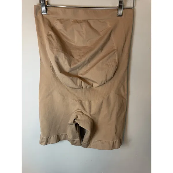 Isabel Ingrid Maternity Sz L Taupe Shapewear Shorts Overbelly Support NEW - Image 6