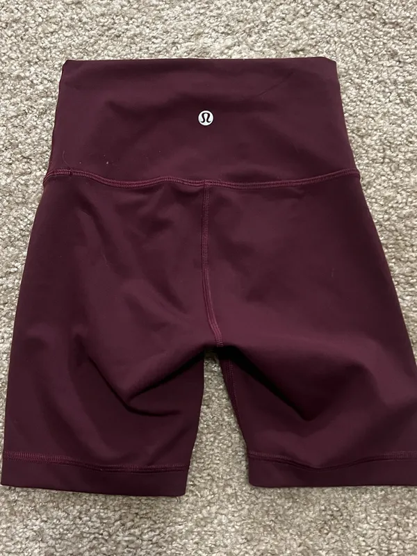 Lululemon wunder train high rise short 6” Sz 2 color Cassis - Image 6