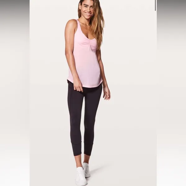 Lululemon Knot Your Typical Tank Medium Support A/B Cup Heathered Pink Pearl 6 - Image 4