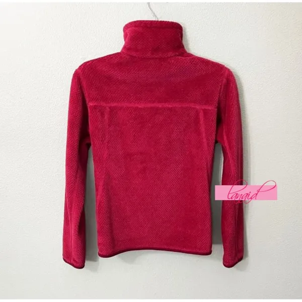 Patagonia Re-Tool Snap Fleece Bougainvillea Magenta VNeck Sherpa Fuzzy Shearling - Image 3