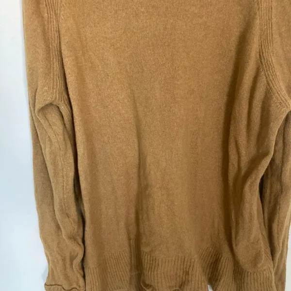 J. CREW Women's Brown Turtleneck sweater M AF023 Merino Wool Alpaca Blend Preppy - Image 4