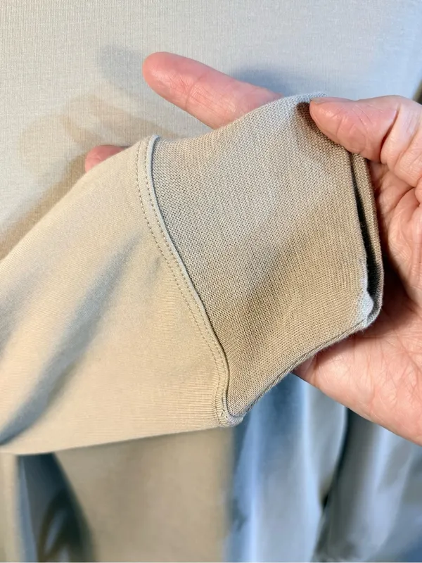 💥NWT Boody Classic Bamboo Cotton Long Sleeve T-Shirt Stone Sz S🧡 - Image 9