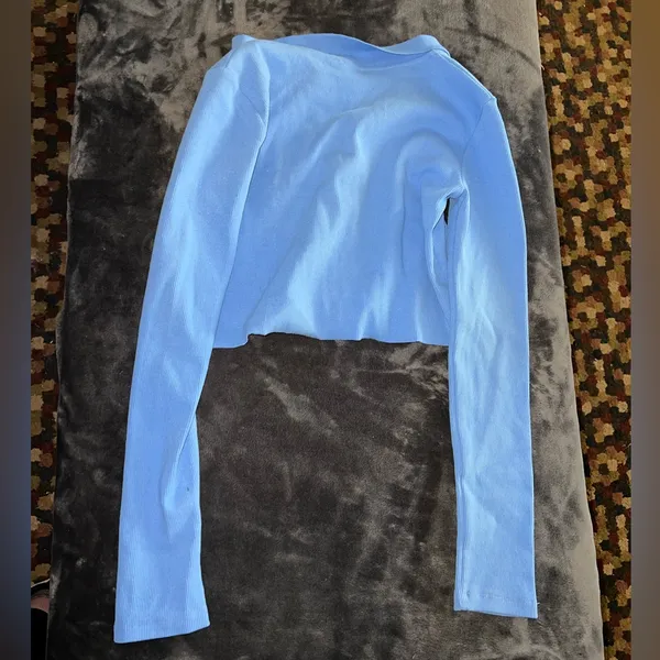 Princess Polly Downtown Top in Blue Size 6 - Image 9