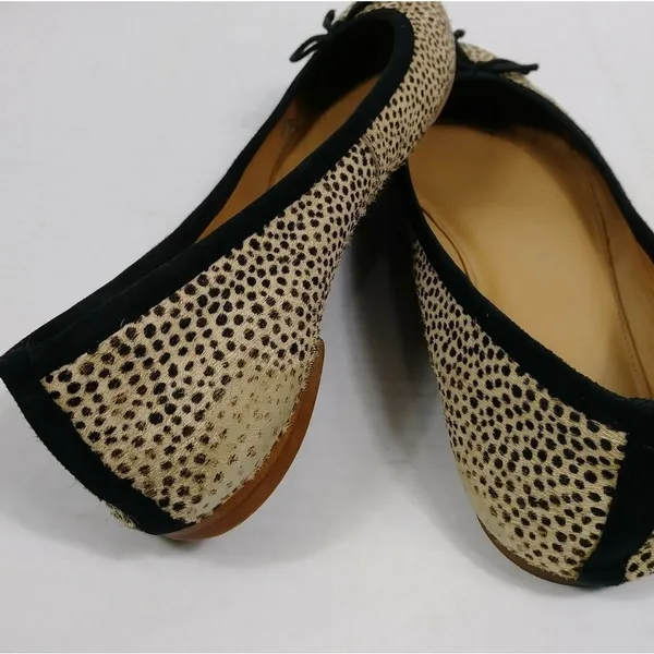 J. Crew Kiki Cheetah Animal Print Calf Hair Ballet Flats - Image 4