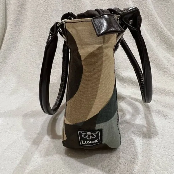 Luvali Changeable & Reversible Dark Brown Bag with Kaleidoscope/Jungle Cover - Image 9