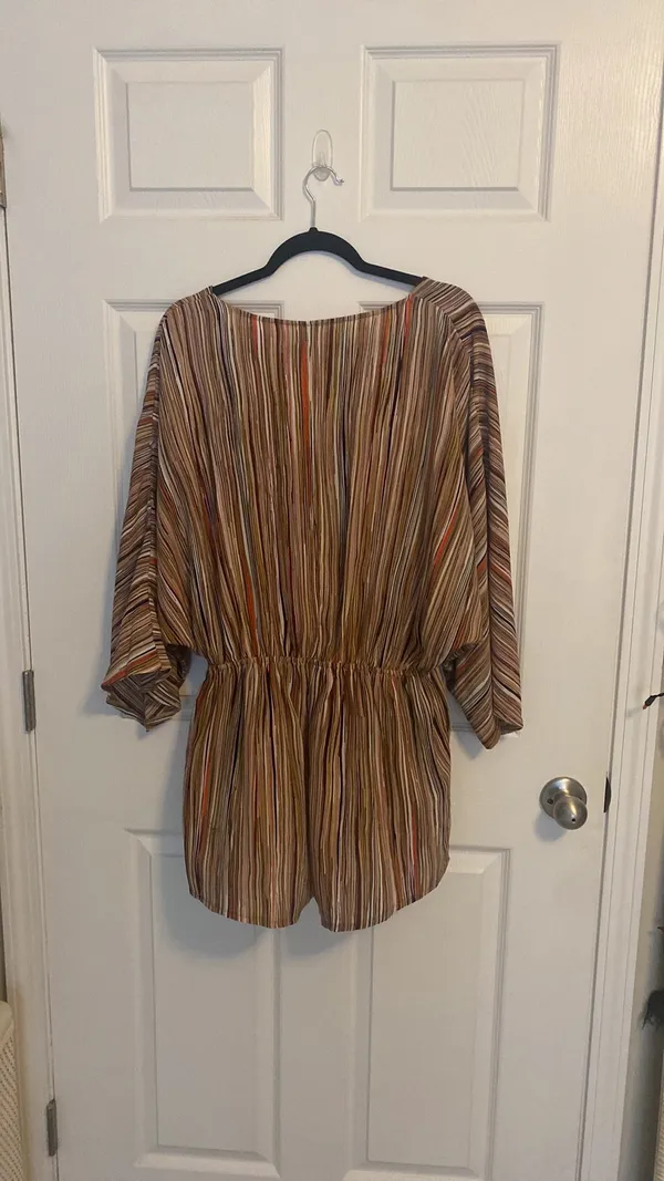 L LOVE Striped Romper - Image 2